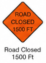 Road closed ahead