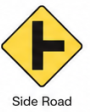 Side road ahead