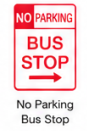 No Parking Bus Stop